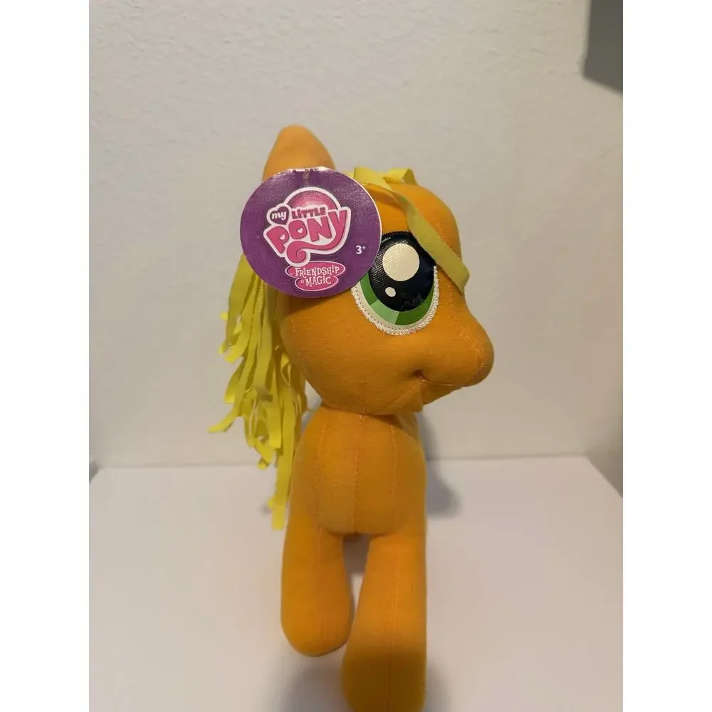 My Little Pony Applejack Stuffed Animal Plush Toy Yellow with Apples NWT